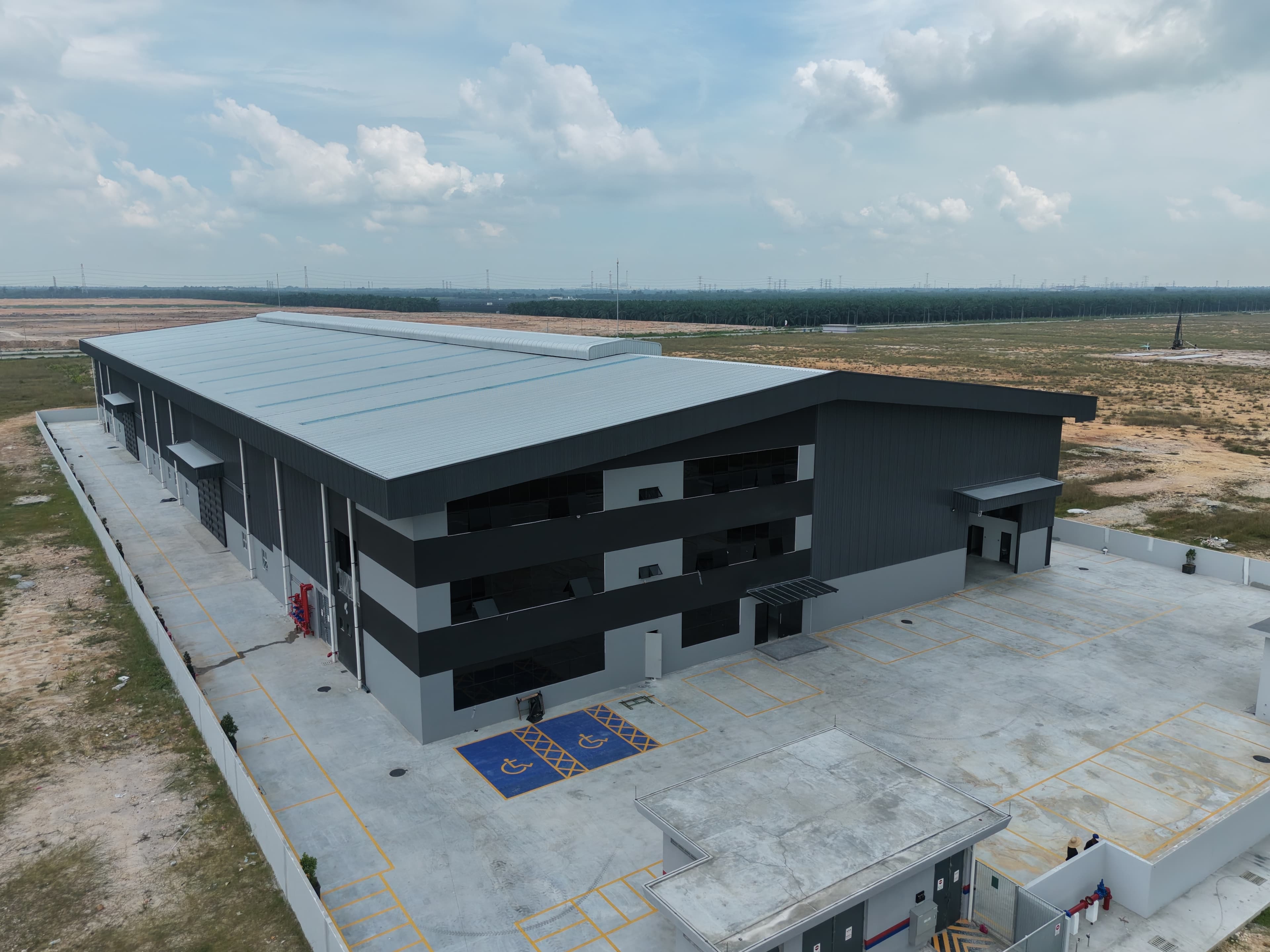 Industrial factory exterior