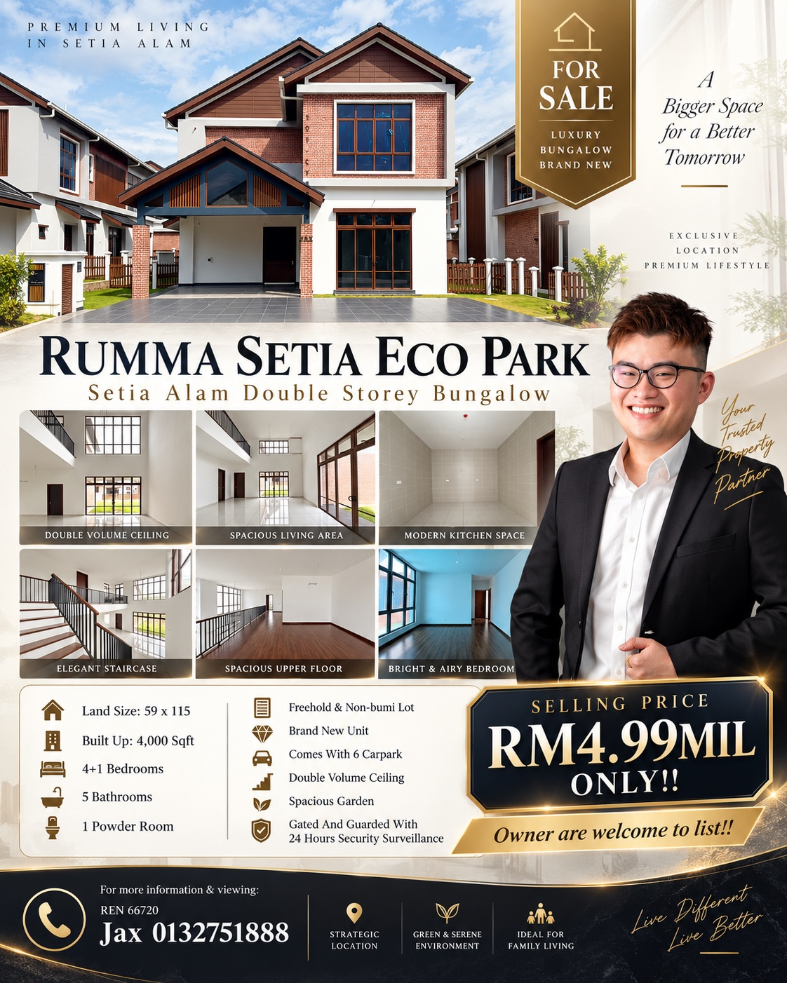 Rumma Setia Eco Park — Double-Storey Bungalow For Sale, RM4.99m — owner-supplied photo 1 (cover)