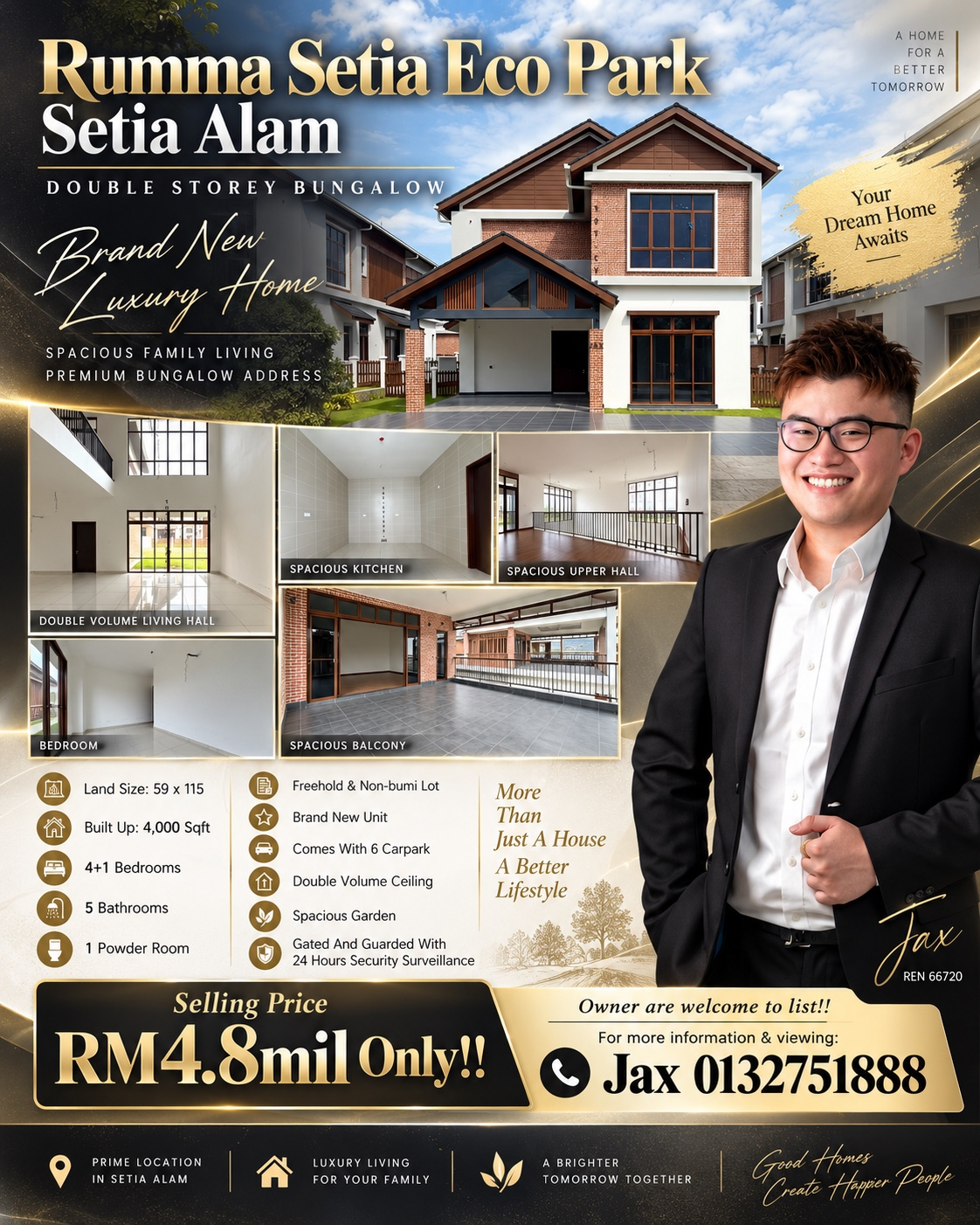Rumma Setia Eco Park — Double-Storey Bungalow For Sale, RM4.8m — owner-supplied photo 1 (cover)