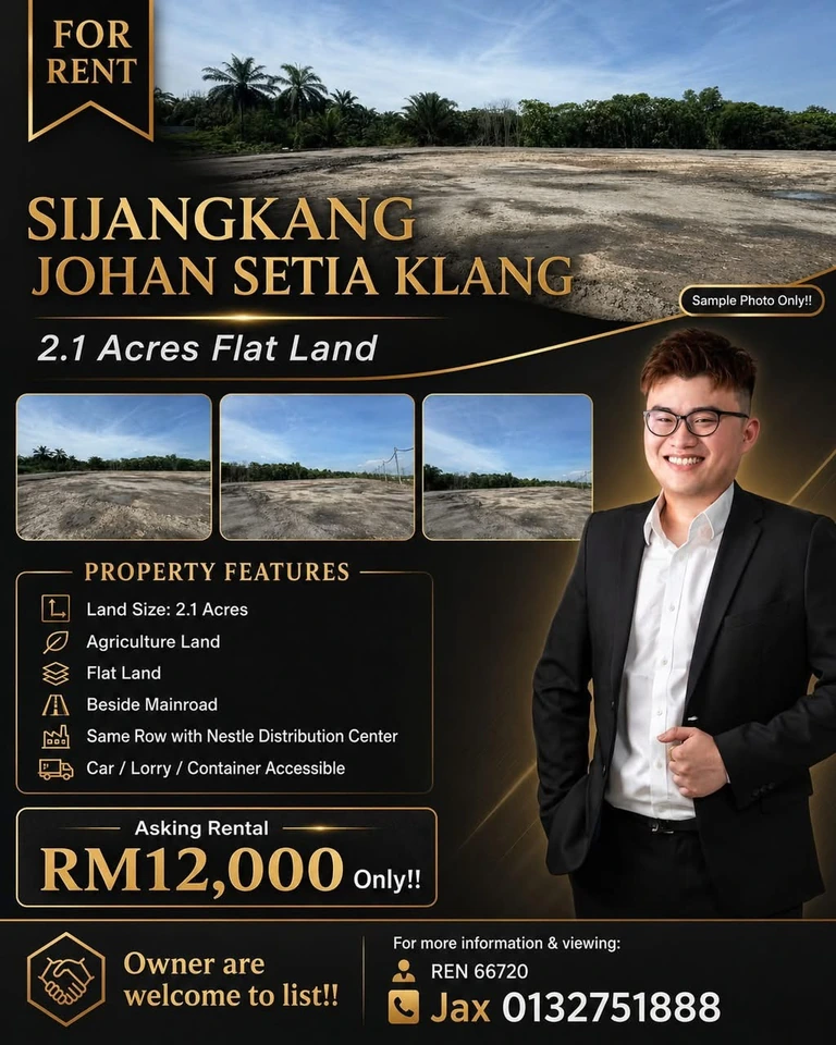Sijangkang Johan Setia 2.1 acre flat agricultural land — photo 1