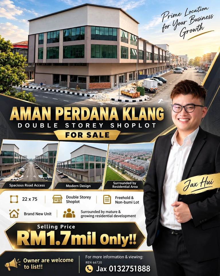 Aman Perdana Klang double storey shoplot — photo 1